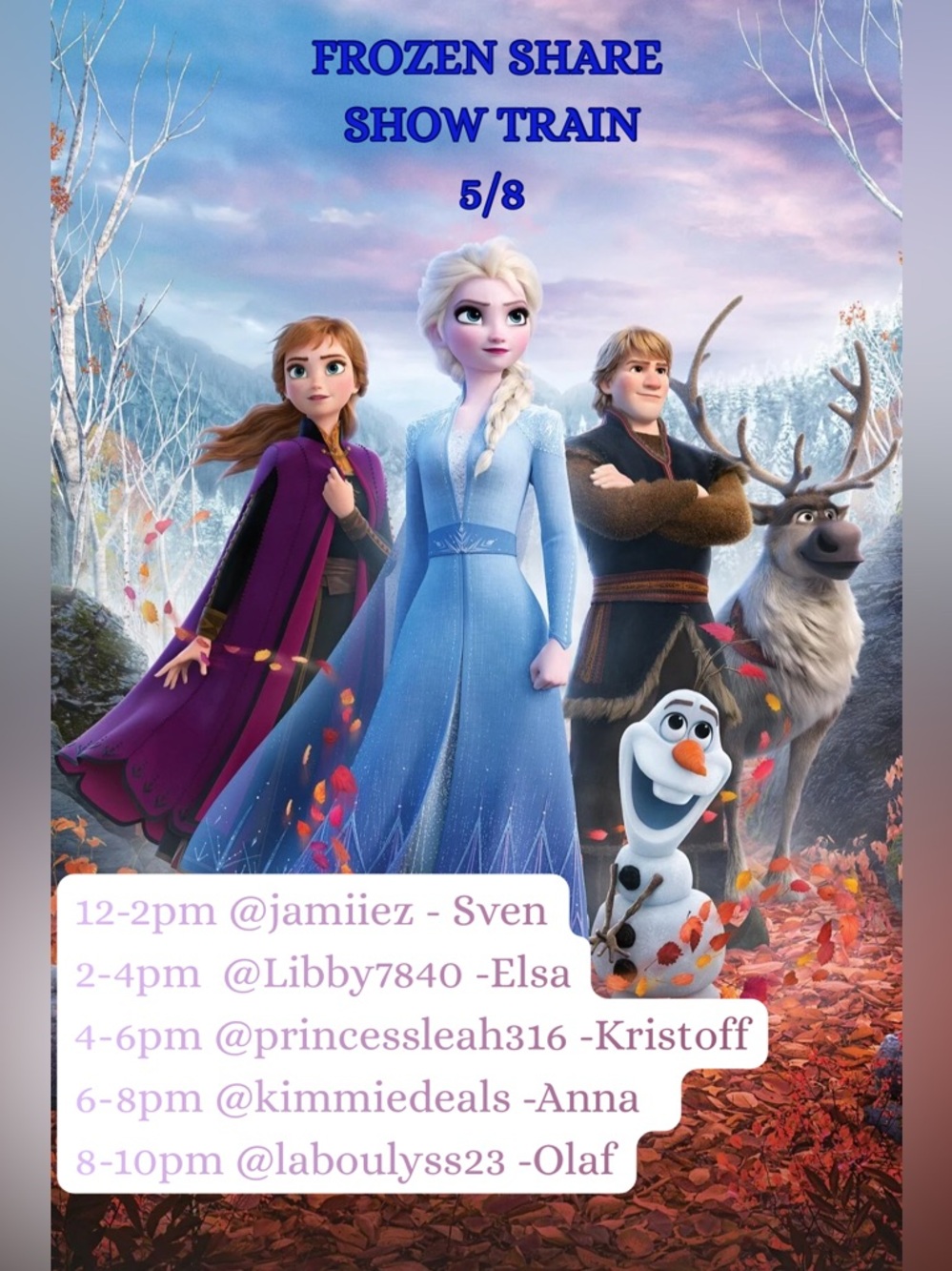 ❄️FROZEN TRAIN 5/8❄️